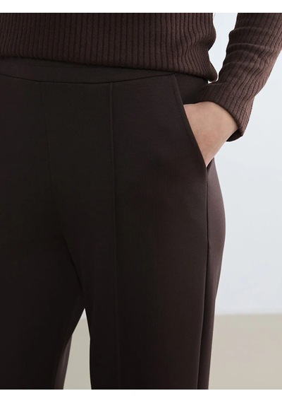 Lc Waikiki Kahverengi Beli Lastikli Soft Touch Kadın Eşofman Altı