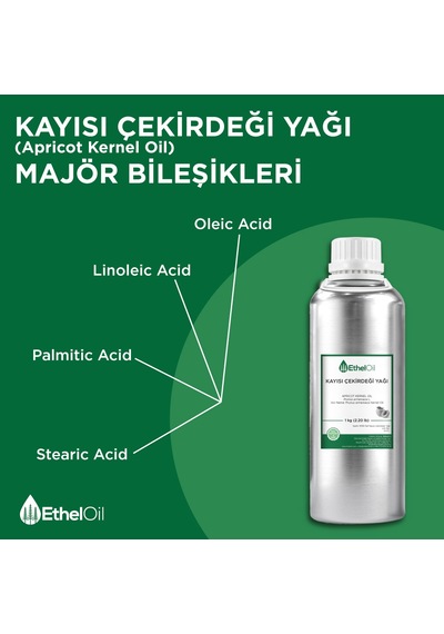 Etheloil Kayısı Çekirdeği Sabit Yağı 1 KG