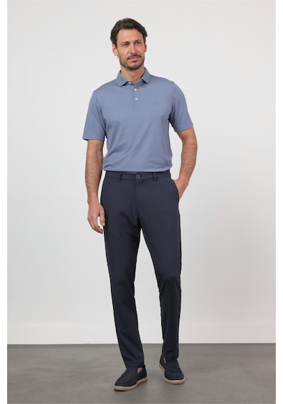 İmza Koyu Lacivert Yan Cep Comfort Fit Esnek Chino Pantolon 1003260171
