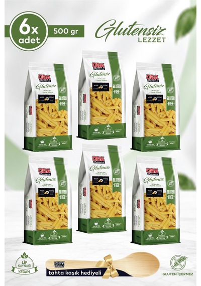 Oba Glutensiz İri Kalem Makarna 400 Gr X 6 Adet