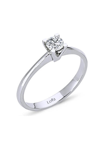Lova D Renk 0,27 Karat Pırlanta Tektaş Yüzük - HRD Sertifikalı - 1020099