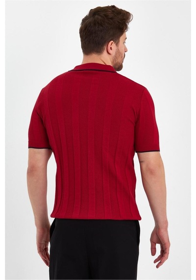 Cool Tarz Koyu Kırmızı Erkek Polo Yaka Çizgili Triko T-shirt-trz19109r02s Koyu Kırmızı Koyu Kırmızı Cool Tarz Koyu Kırmızı Erkek Polo Yaka Çizgili Triko T-shirt-trz19109r02s Koyu Kırmızı Koyu Kırmızı