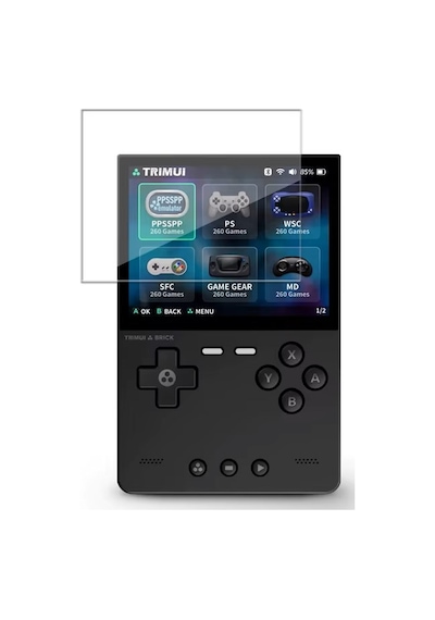 Trimui Brick Retro El Tipi Oyun Konsolu Uyumlu 2 Adet Ekran Koruyucusu Nano Jelatin