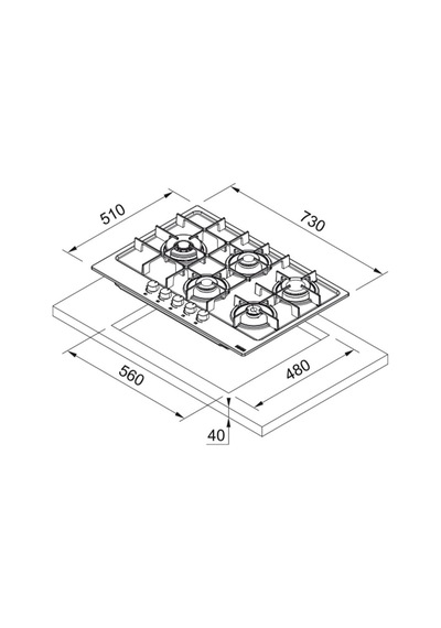 FHMA 755 4G DCL BK C Ocak