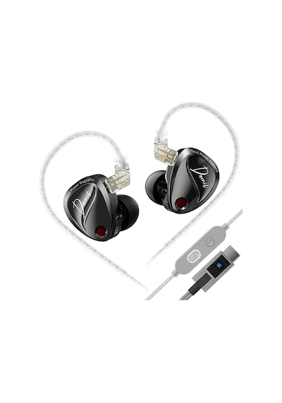 Kz Duonic Gamer Planar Manyetik + Dinamik Hibrit Hi-fi Iem Kulak İçi Kulaklık Gümüş-type-c - Mikrofonlu Kulak Içi Kulaklık