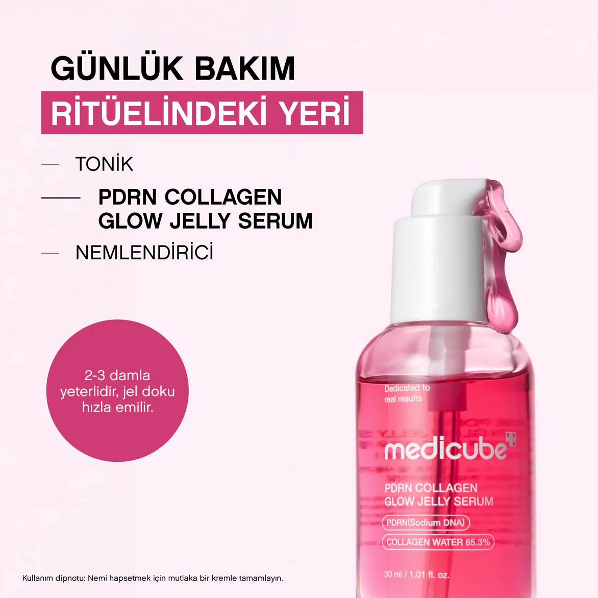 Pdrn Collagen Glow Jelly Serum 30ml Kolajen Parlatıcı Jel Serum