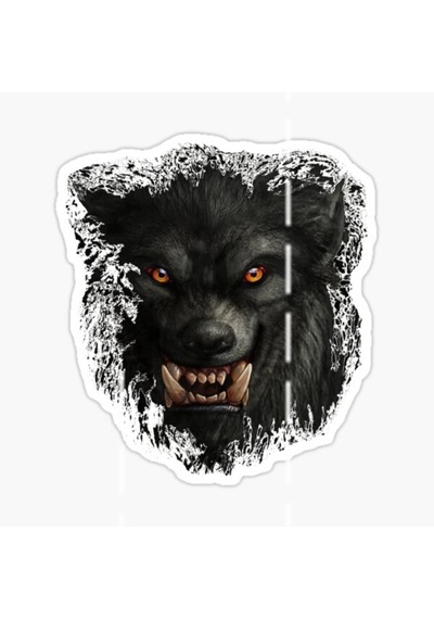 Öfkeli Kızgın Kurt Araba Sticker Oto Yapıştırması 18Cm O1