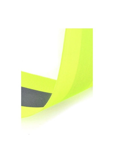 Neon Sarı Reflektörlü 10 Mm 5 Mt Yansıtıcı Dokuma Şerit Bant