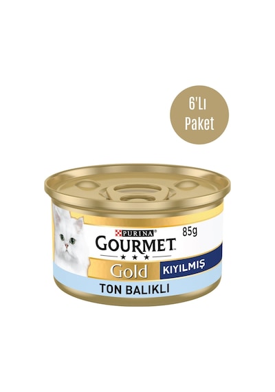 Gold Kıyılmış Ton Balıklı Yaş Kedi Maması 85 Gr X 6 Adet