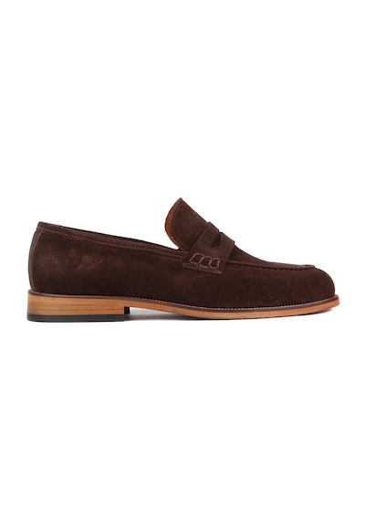 Shoetyle - Kahverengi Süet Deri Erkek Klasik Ayakkabı 250-2370-815-kahverengi