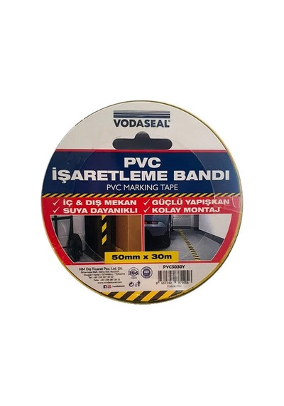 3 Adet Vodabond Pvc İşaretleme Bandı 50mmx30m