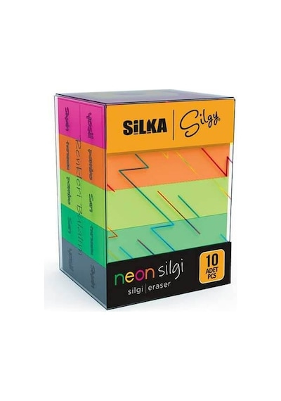 Silka Silgy Neon Silgi Seti 10'lu