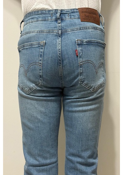 Hacker Denim Dmctekstil Erkek 1021 Yüksek Bel Normal Kesim Boru Paça Jean Pantolon Mavi