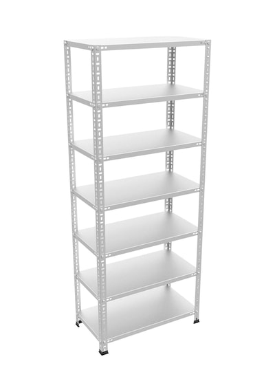 Galvanizraf 7 Katlı Galvaniz Çelik Arşiv Depo Kiler Raf 43X75X250 Galvaniz