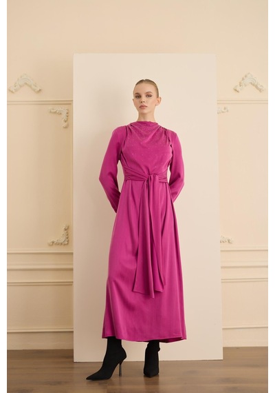 Senna Imelda Dress Fuşya Fuşya