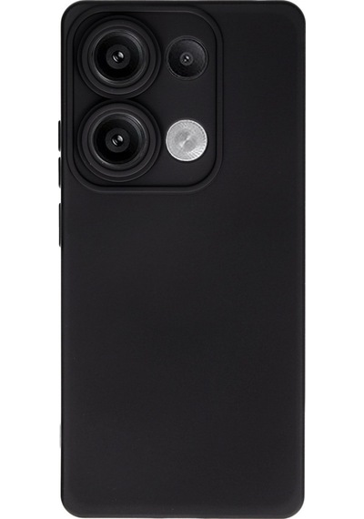 Xiaomi Redmi Note 13 Pro 4g Uyumlu Kılıf Nano İçi Kadife Silikon - Siyah