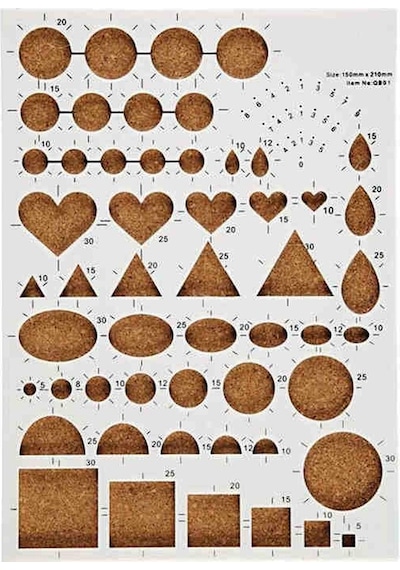 Art & Art Quilling Şekiller Şablonu