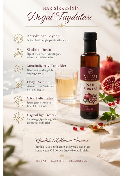 Nar Sirkesi Geleneksel Fermantasyon 250ml