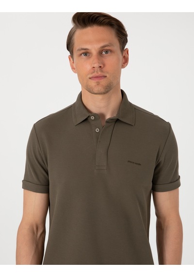 Pierre Cardin Erkek Haki Tişört Basic 50306154-vr027 Haki
