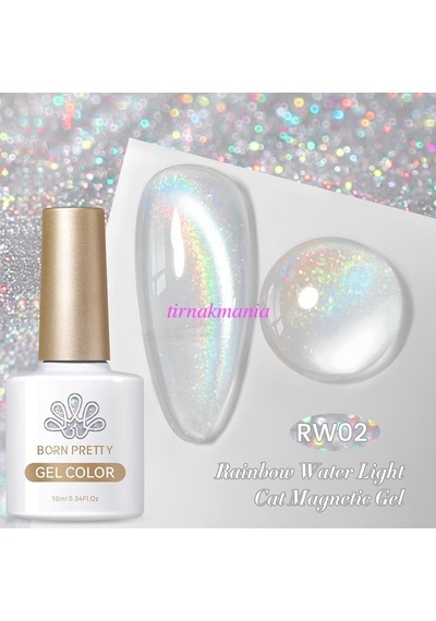 Born Pretty 10ml Rainbow Water Light Kedi Gözü Kalıcı Oje Rw02 59708