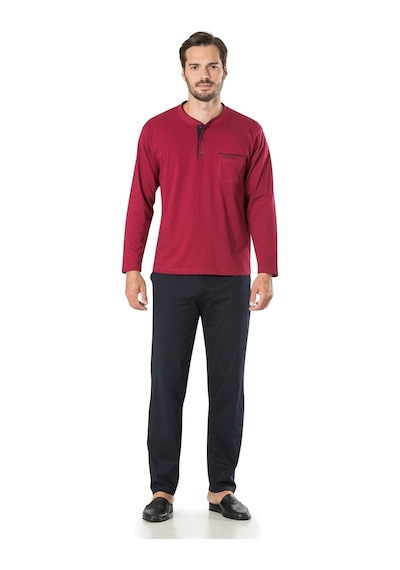 Pierre Cardin 5595 Erkek Çeyizlik 5'li Rob Pijama Takım-lacivert Lacivert