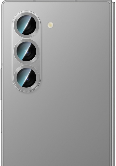 Galaxy Z Fold 6 Uyumlu Caseworld Alloy Serisi Oleofobik Anti Reflective Kamera Lens Koruyucu Gümüş