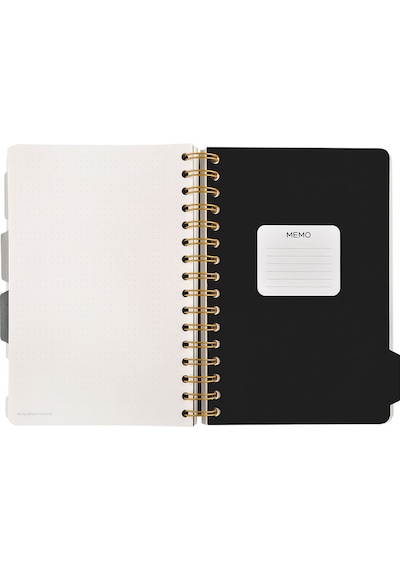 Spiralli Defter A5 4 Ayraçlı, 30 Yap. Çizgili, 30 Yap. Çizgili, 30 Yap. Noktalı, 30 Yap. Düz Desen2