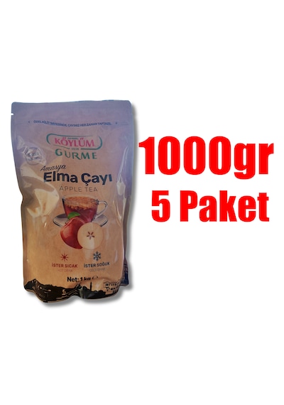 Köylüm Gurme Amasya Doğal Elma Çayı - 1kg / 5 Adet