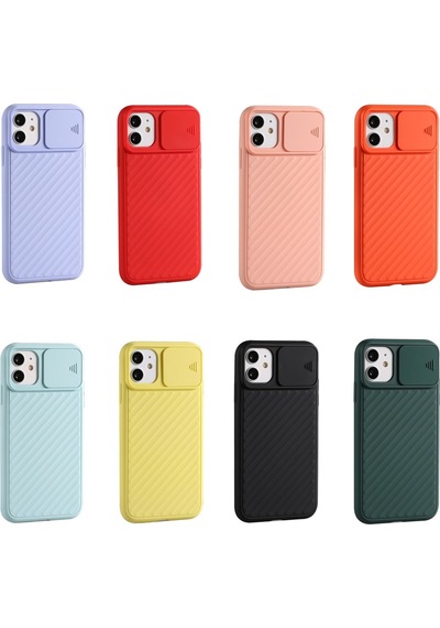 Teknomoda Apple Uyumlu iPhone 11 Kamera Korumali Sürgülü Silikon Kilif 561434588