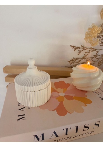 Bernami Vazo Pinterest Dekoratif Kapaklı Beton Kutu Organizer , Takı Kutusu Makyaj Pamuk Kutusu Diğer