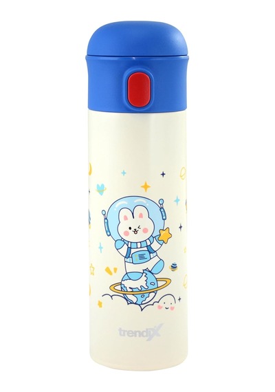 Çelik İçli Termos 480 Ml Lacivert Tx-6135 Açık Beyaz