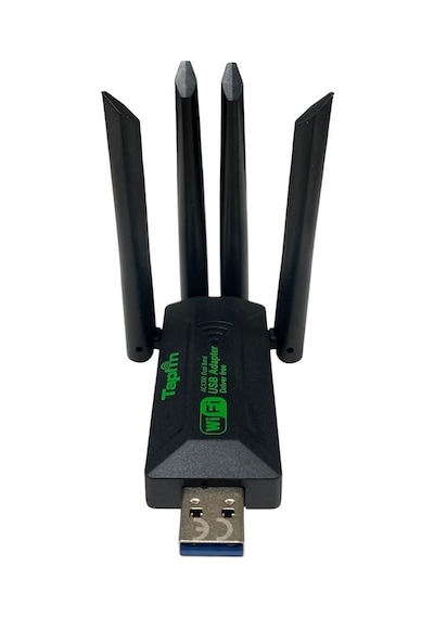 Taplin Twa-105 1200mbps Usb 3.0 Wifi Adaptör 4 Antenli