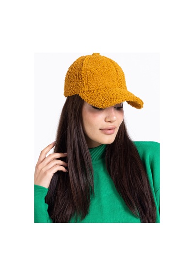 Ladycolor Şapka Peluş Ponpon Kumaş Sarı