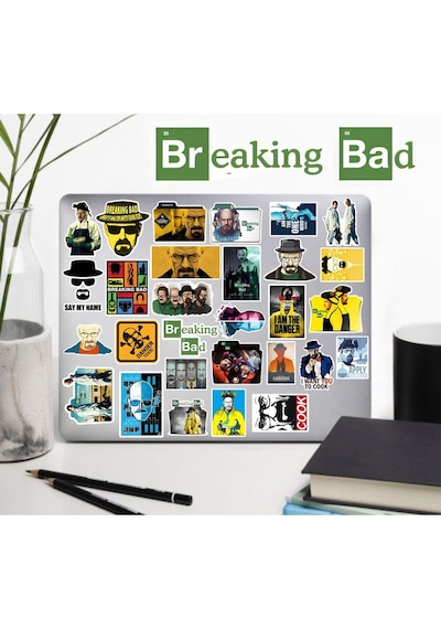 Breaking Bad Dizisi Temalı Sticker Seti, Çıkartma, Ajanda Bujo Scrapbook Kolaj Etiket Bullet Journal Diğer