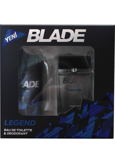 Blade Legend Erkek Parfüm EDT 100 ML + Blade Legend Erkek Sprey Deodorant 150 ML