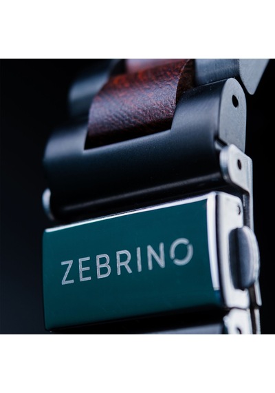 Zebrino Zbr-al-wp Alloy Wood Power Ahşap Erkek Kol Saati 45 Mm