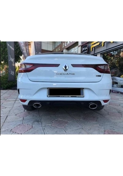 Autogp Renault Megane 4 Arka Tampon Difüzörü Sedan 2016+ Siyah