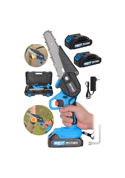 Alman 128 Vf 10 Ah Çelik Şanzuman Akülü Dal Kesme Budama Testere Bıçkı Makinesi 15 Cm