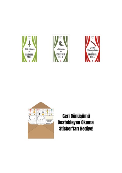 Vali Hanım Ciltli + Süleyman Ciltli + Darbe: Kan Ve Sultan Ciltli + Okuma Sticker'ları