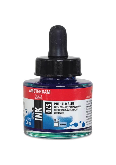 Amsterdam Akrilik Mürekkep 30 Ml Phthalo Blue 570 Diğer