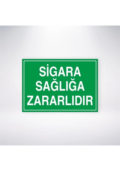Sigara Sağlığa Zararlıdır Sticker 20x28 Cm