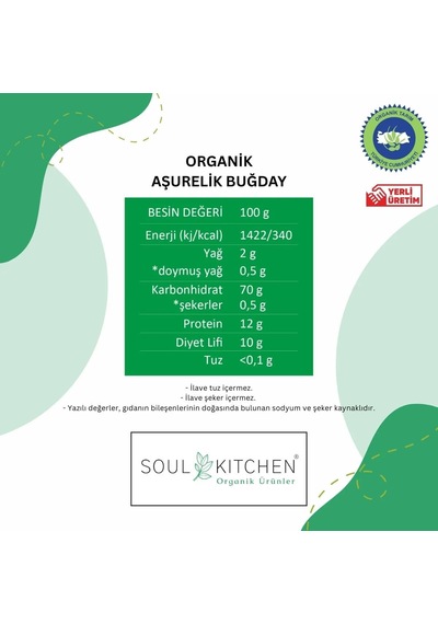Soul Kıtchen Organik Aşurelik Buğday 750gr