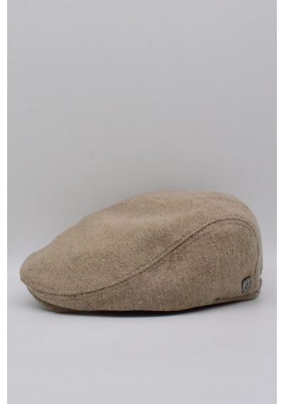 Külah Erkek Yün Flat Cap Kasket Peaky Blinders Şapka - Vizon