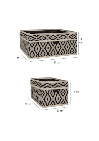 Bohe 2'li Çekmece Ve Raf Düzenleyici Sepet Organizer Desenli