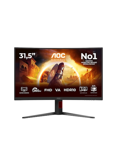 Aoc C32g4z 31.5 260hz 0.3ms Hdr10 Adaptive Sync Full Hd 1500r Cece5aoc0032