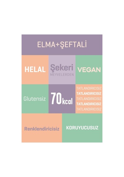 Mixmey Şeftali Meyve Barı 24 Adet | Atıştırmalıklar – Vegan, Glutensiz, Koruyucusuz 20gr X 24 Adet