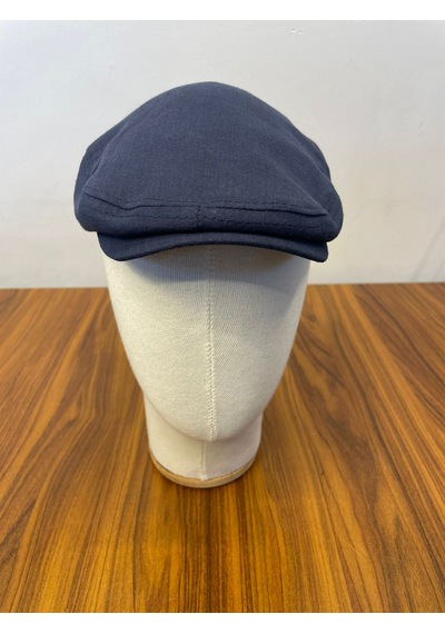 Hamze Peaky Blinders Tommy Shelby Spor Model Keten Kasket Şapka Lacivert