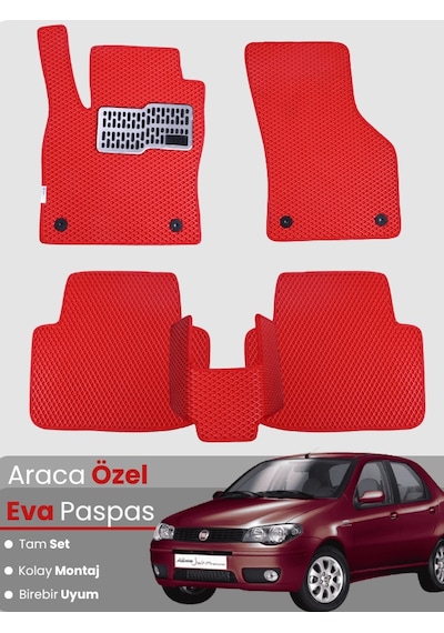 Fiat Albea 2006-2012 Uyumlu Eva Paspas Tam Set Araca Özel,su Geçirmez,kolay Montaj 133