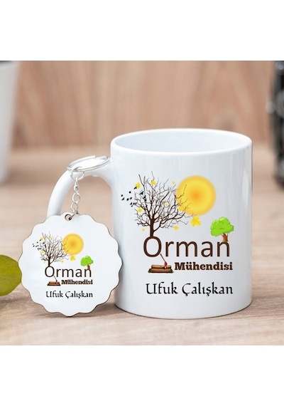 Orman Mühendisi Kupa Bardak Ve Anahtarlık
