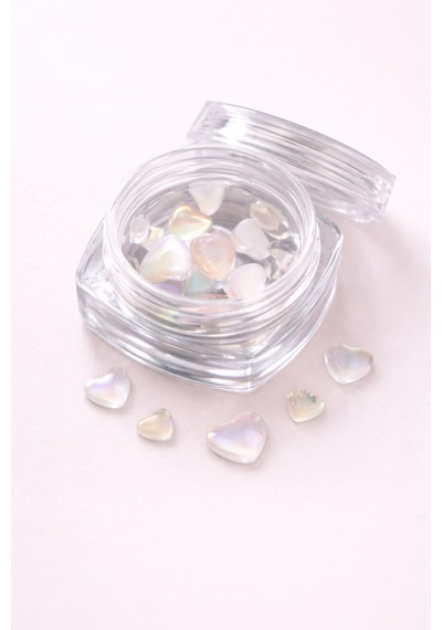 Aurora Crystal Mix Boy Kalp Tırnak Taşı Kavanozlu